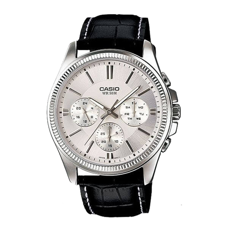 Đồng hồ Casio Nam MTP-1375L-7AVDF 6 Kim Ngày Giờ Dây Da - Chính Hãng, Bảo Hành tại Thủ Đức